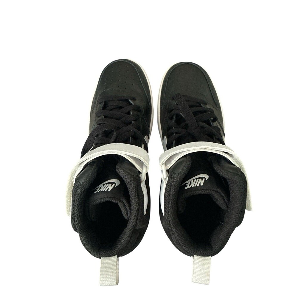 Big Kid's Nike Court Borough Mid 2 (GS) Black/White CD7782 010 Youth 7 - Picture 6 of 8